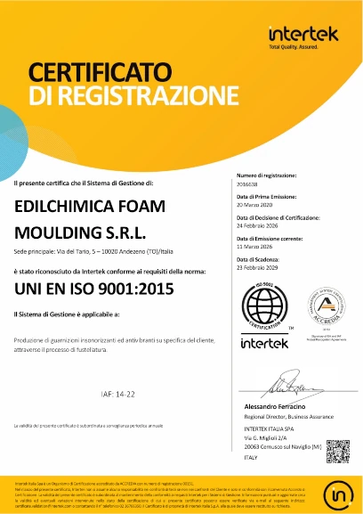 ISO 9001 Certificate